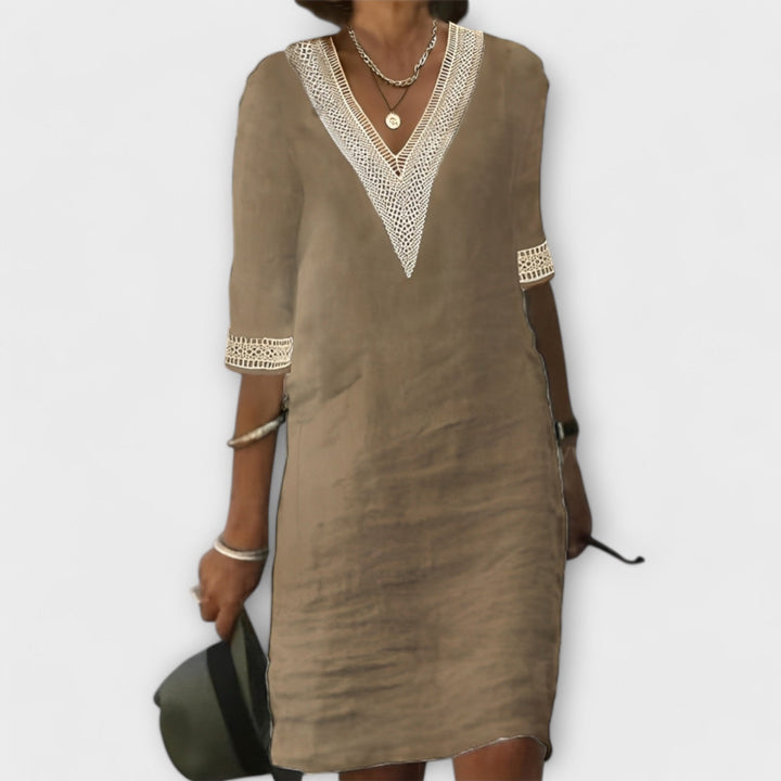 Ladies' Dress in Cotton and Linen