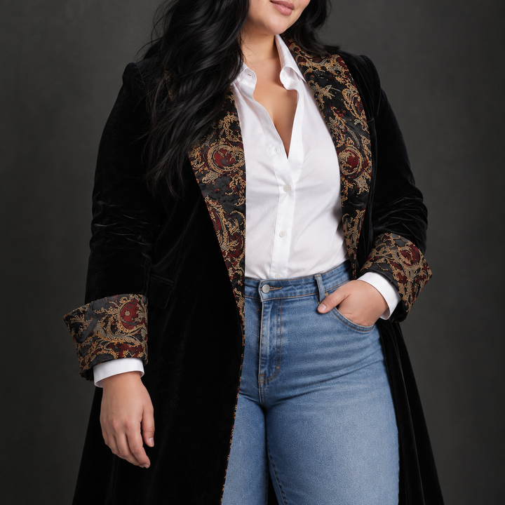 Josephine | Baroque Print Slim Fit Blazer