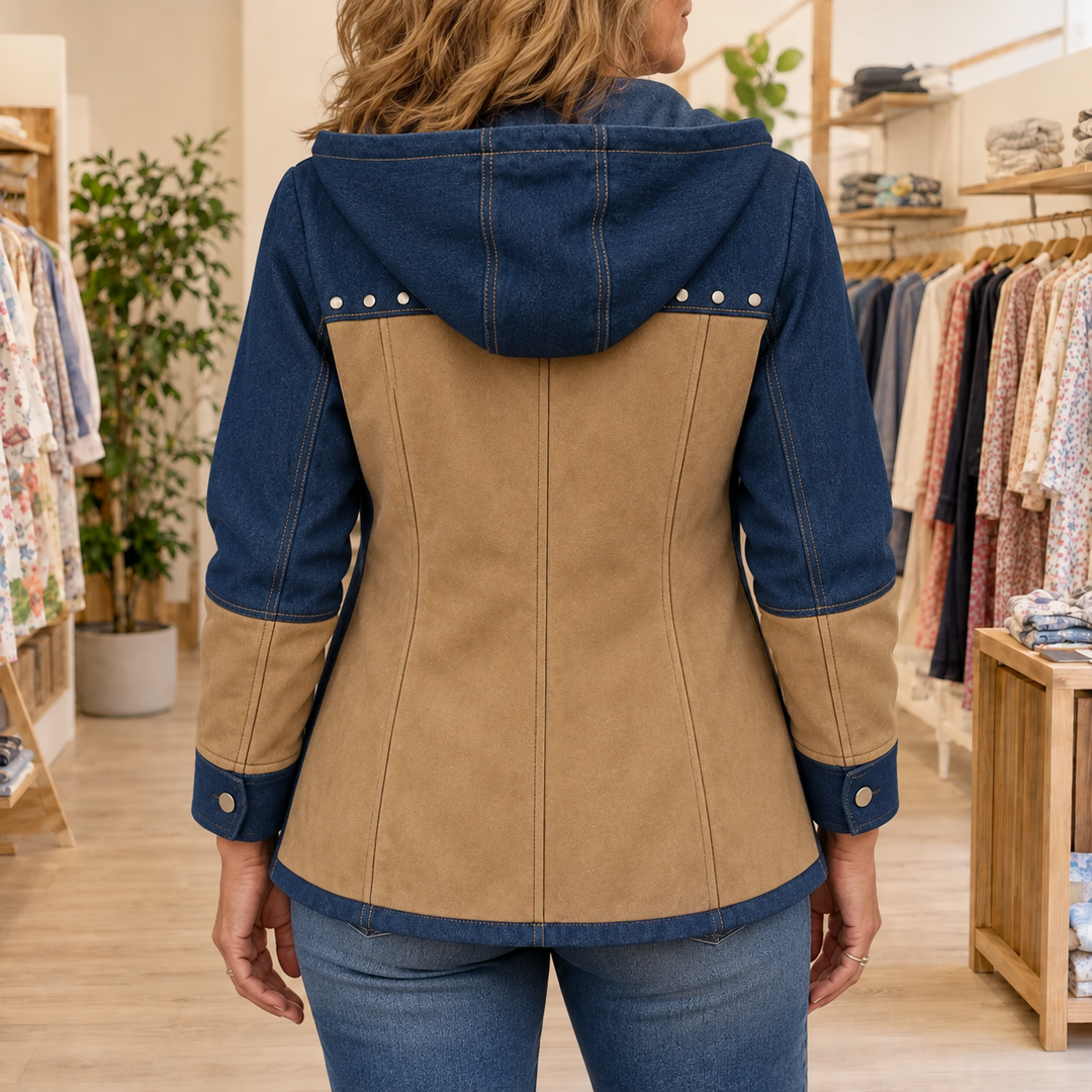 Harper Patchwork Hooded Jacket